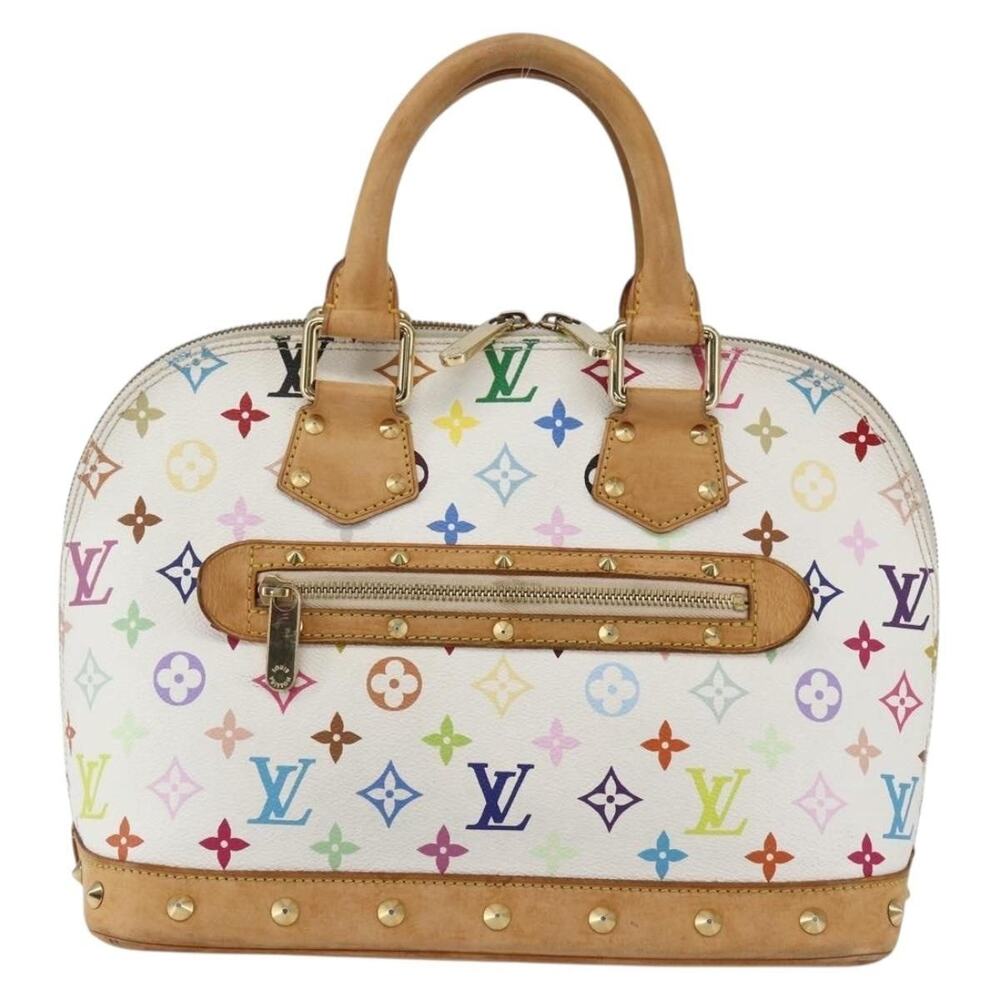 Louis Vuitton Monogram Multicolor Alma Handbag White